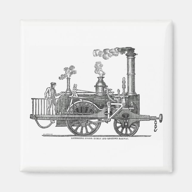 Early Steam Locomotive Magnet (Front)