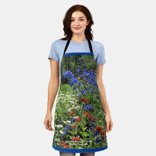 Early Summer Blue Delphinium Gardens Apron