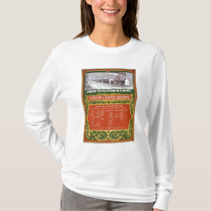 Early timetable for the London to Dover Railway T-Shirt