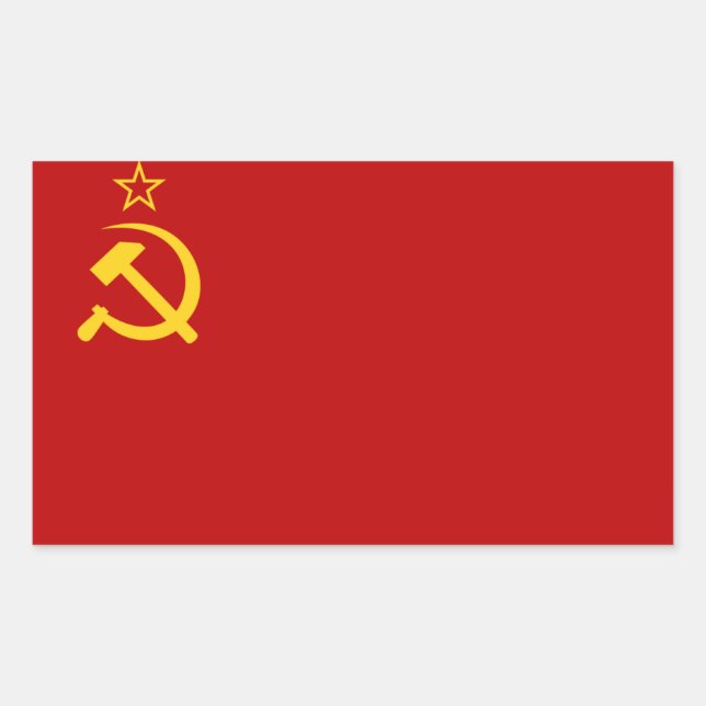 Early USSR Flag Sticker (Front)