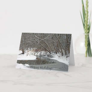 Early Winter At Petrifying Springs Holiday Card