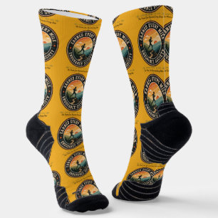 Earn Every Mile Endurance Trail Runner Retro Tee Socks