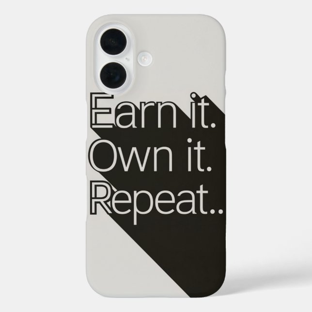 Earn It, Own It, Repeat: The Path to Success Case-Mate iPhone Case (Back)