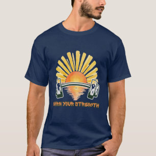 Earn Your Strength Motivational Gym T-Shirt
