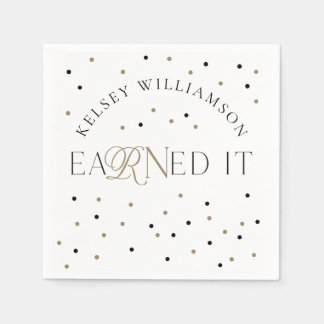 eaRNed It Nursing School Graduation Celebration Napkin