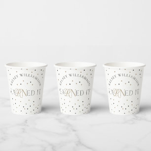 eaRNed It Nursing School Graduation Celebration Paper Cups