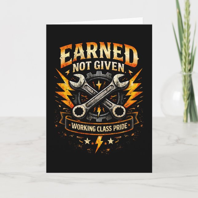Earned Not Given Holiday Card (Front)