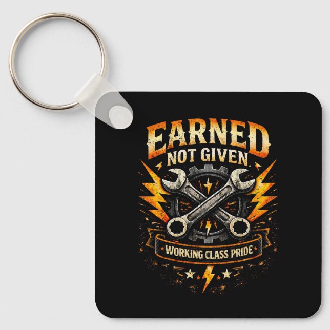 Earned Not Given Key Ring (Front)