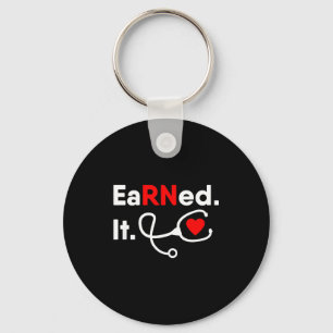 Earned rn nursing student women men 2026 graduatio key ring
