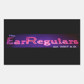 EarRegulars rectangular sticker