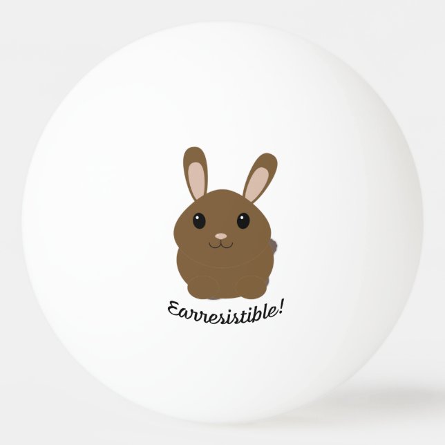 Earresistible Bunny Ping Pong Ball (Front)