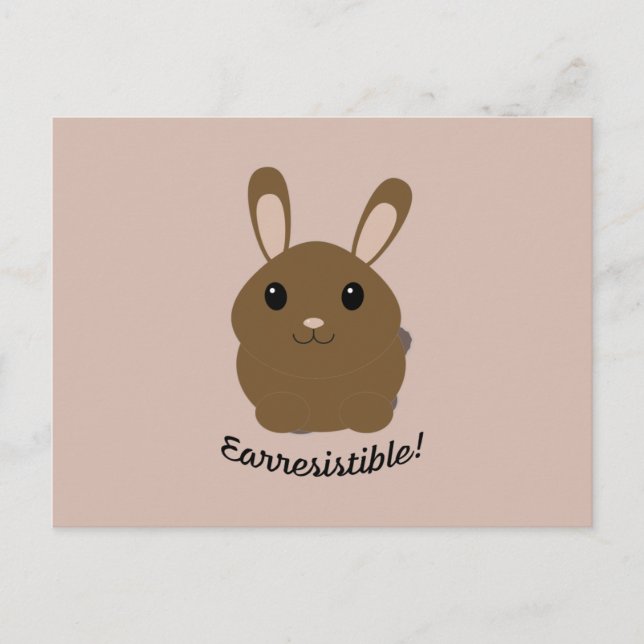 Earresistible Bunny Postcard (Front)