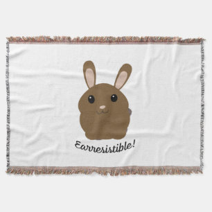 Earresistible Bunny Throw Blanket