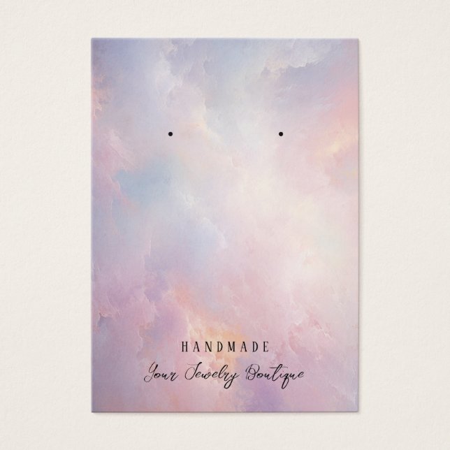 Earring Abstract Clouds Jewellery Display Cards (Front)