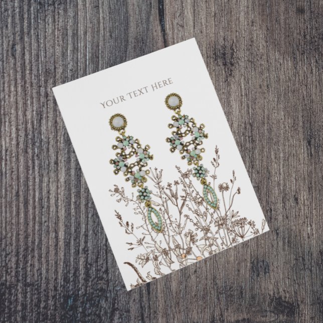 Earring Display Card • Earthy Floral Social Media (Creator Uploaded)