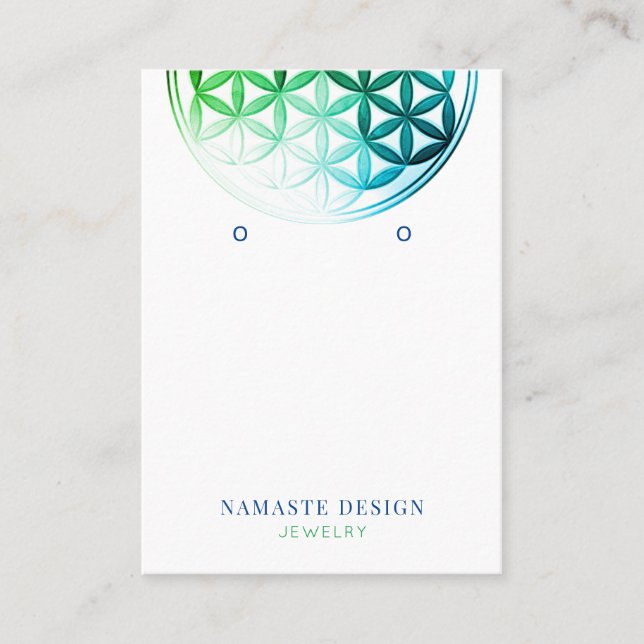 Earring Display Card • Flower of Life/Mandala (Front)