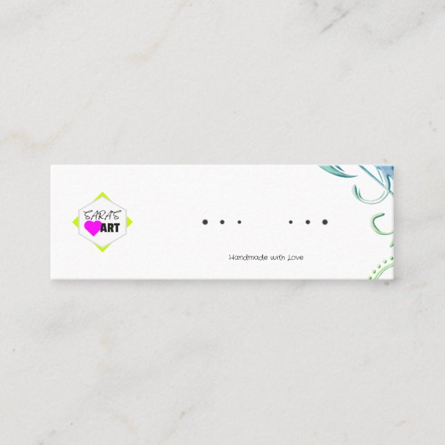 Earring Display Cards (Front)