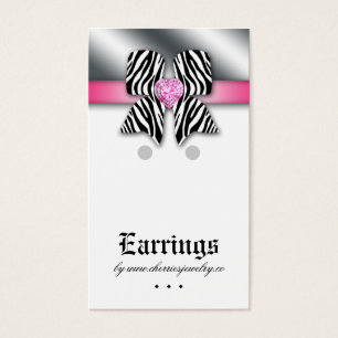 Earring Display Cards Cute Bow Heart Jewellery Pin