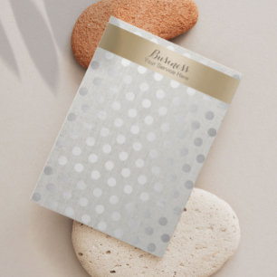 Earring Display Gold & Silver Dots Classy Linen