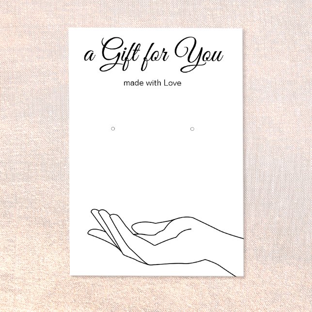 Earring Gift Display Holder Card (Creator Uploaded)