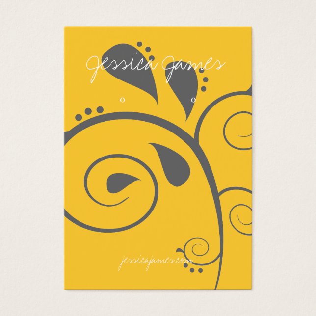 Earring Holder - Business Card |sworldyl (Front)