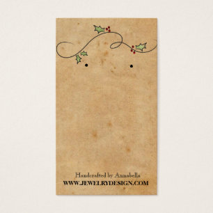 Earring Holder Christmas Holiday Custom Jewellery