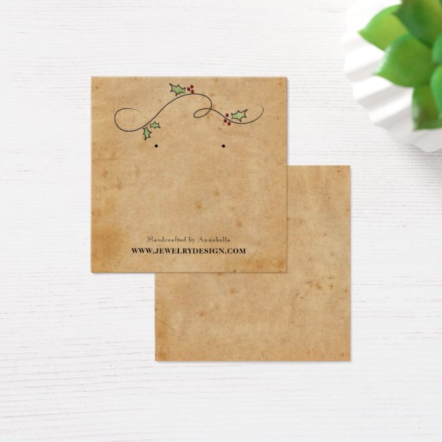 Earring Holder Christmas Holiday Custom Jewelry (Desk)