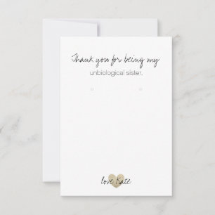 Earring Holder/Thank You Card - Heart Fab