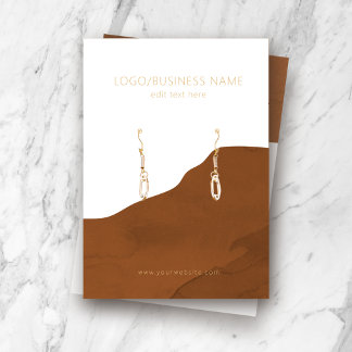Earring Jewellery Display Card