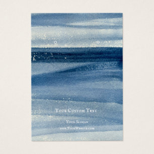 Earring Jewellery Display Card, Blue Sea Artwork