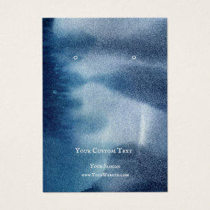 Earring Jewellery Display Card, Blue Sea Artwork