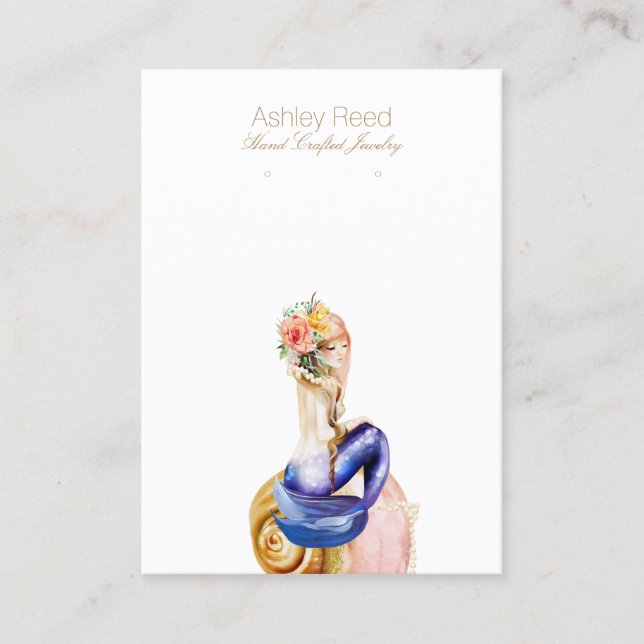 Earring Jewellery Display Card/business card (Front)
