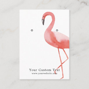 Earring Jewellery Display Card • Watercolor Flamin