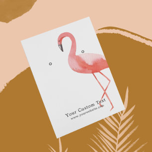 Earring Jewellery Display Card • Watercolor Flamin