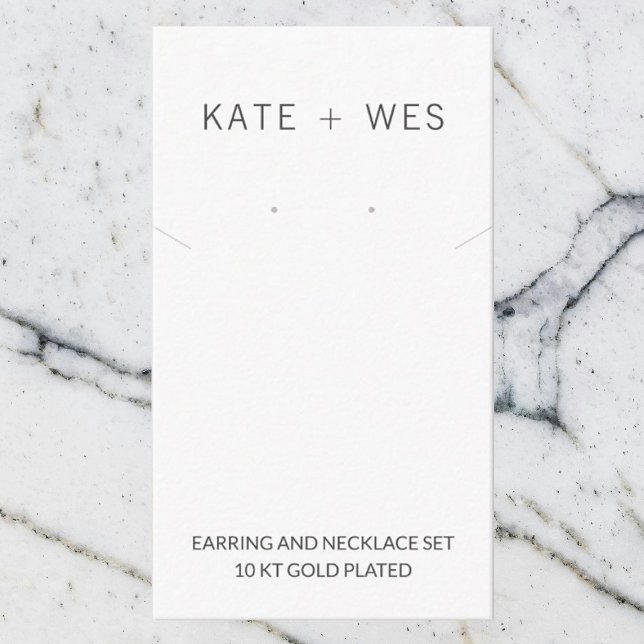 Earring & Necklace Set Jewellery Display Card (Creator Uploaded)