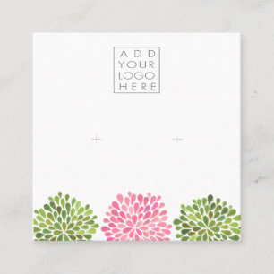 Earrings Backing Cards Add Your Own Logo