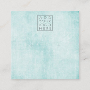 Earrings Backing Cards Aqua Add Your Own Logo