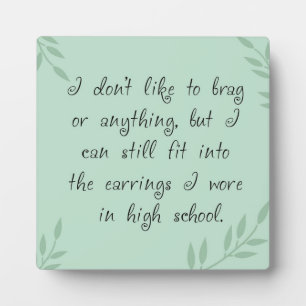 Earrings Fit Plaque