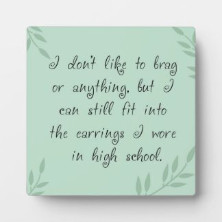 Earrings Fit Plaque