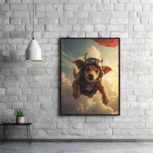 Ears Flying, Tail Wagging, Mission Ready Poster