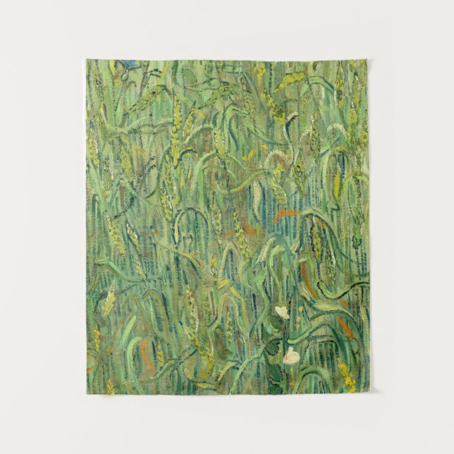 Ears of Wheat, 1890 by Vincent van Gogh Tapestry (Front)