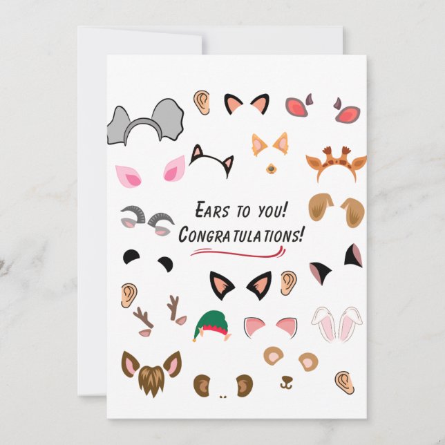 Ears to you!  invitation (Front)