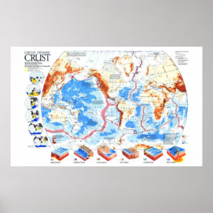 " Earth: 1985/today - Dynamic Crust Map... Poster