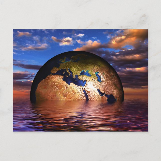 earth-216834 FANTASY SCIENCEFICTION PLANETS ALIEN Postcard (Front)