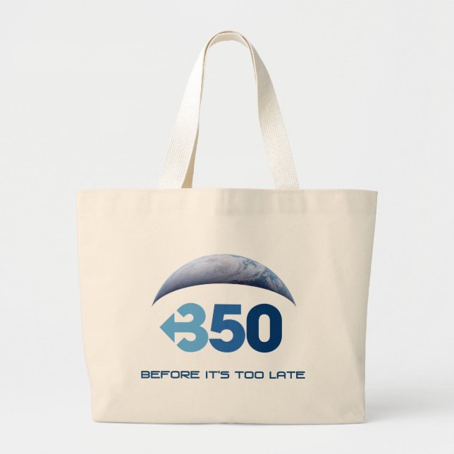 Earth 350 large tote bag (Front)