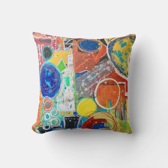 Earth 360 16 x 16 Poly Throw Pillow (Front)