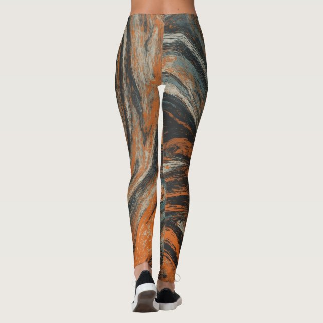 Earth Abstraction Leggings (Back)