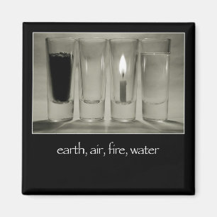 earth, air, fire, water magnet