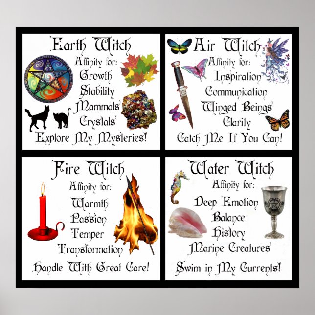 Earth Air Water and Fire Poster (Front)