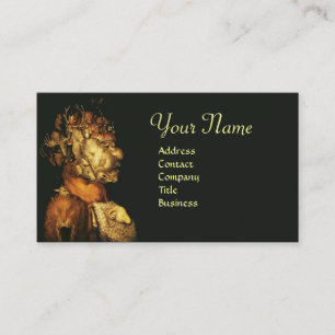 EARTH / ALLEGORY WITH WILD ANIMALS BUSINESS CARD